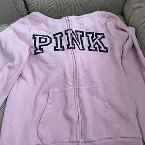 PINK full zip hoodie